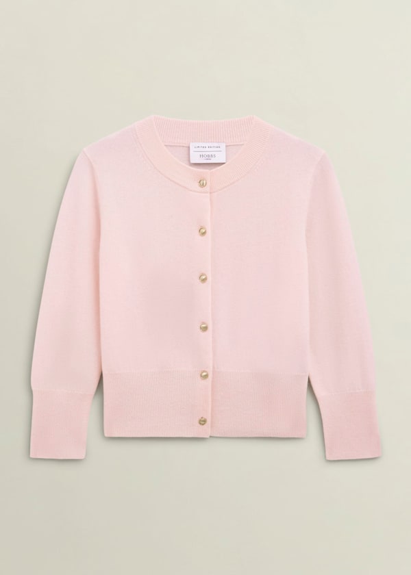 Pink Tresco Wool Cashmere Crew Neck Knitted Jumper
