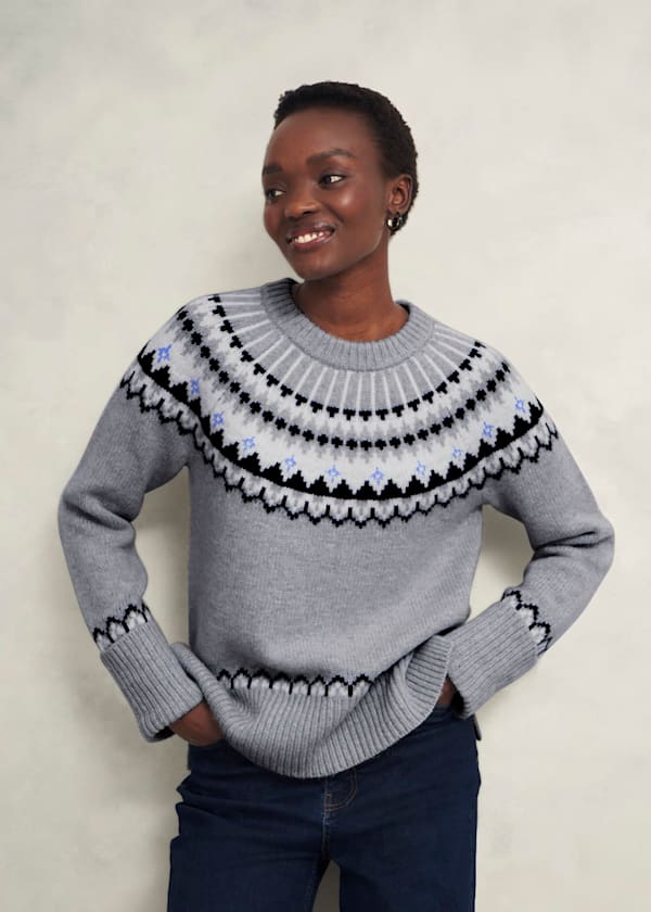 Anya Fairisle Sweater With Alpaca
