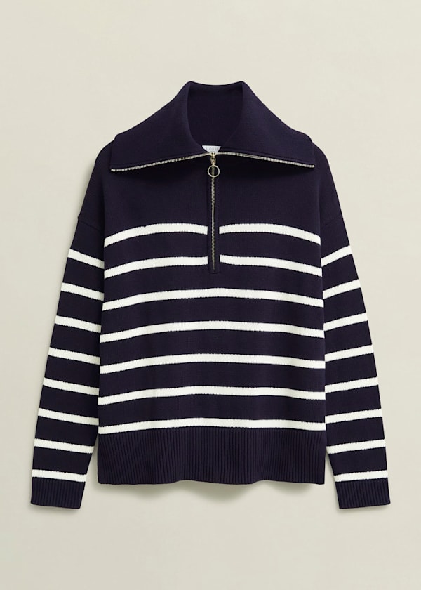 Amy Stripe Cotton Sweater
