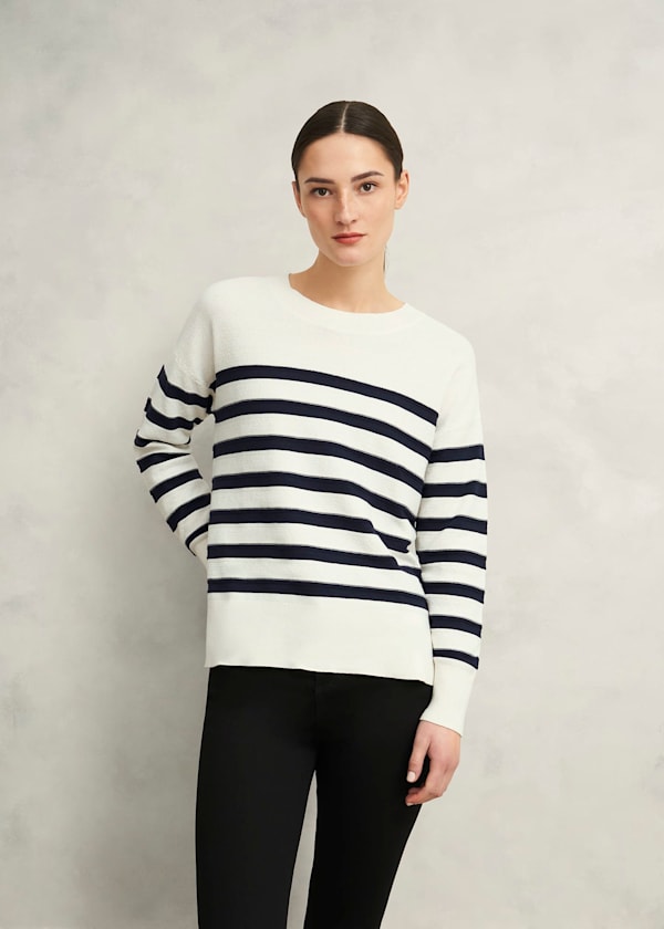 Amoura Striped Cotton Sweater
