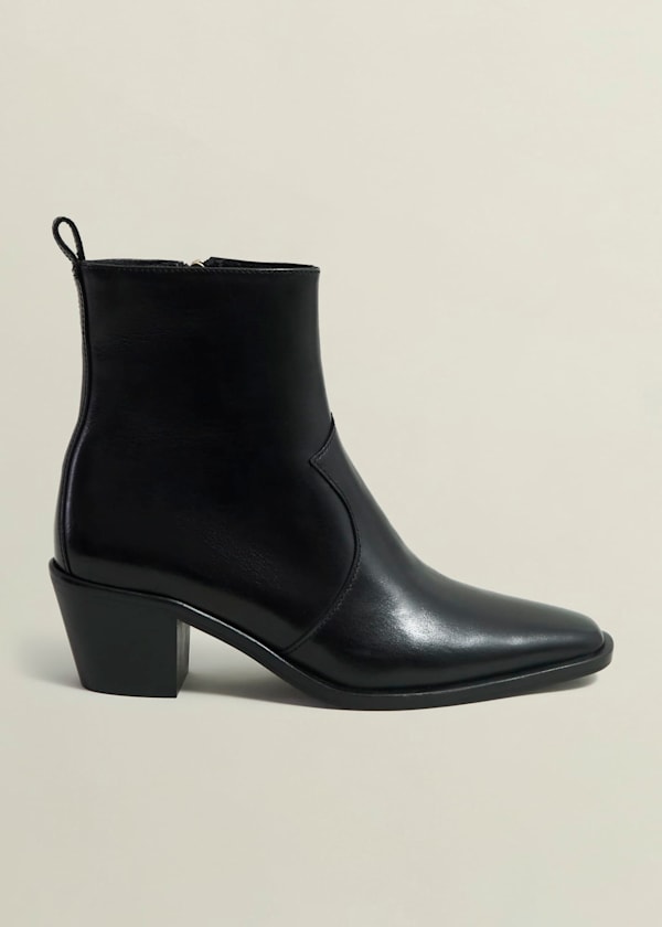 Frankie Leather Western Boots