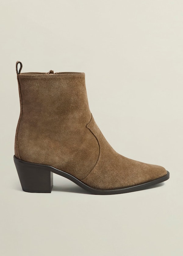 Frankie Suede Western Boots