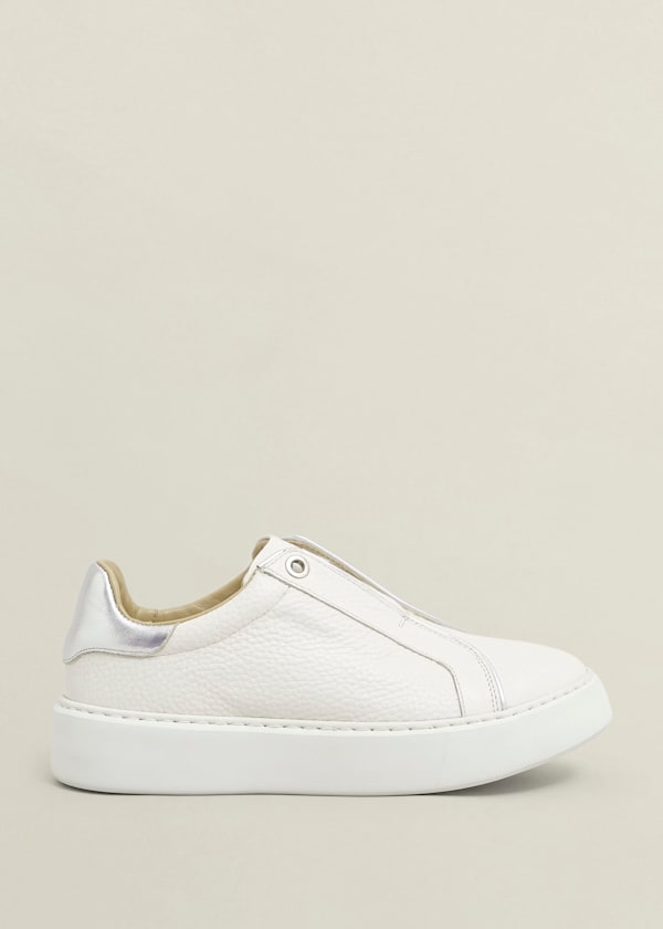 Greta Slip-On Leather Trainers