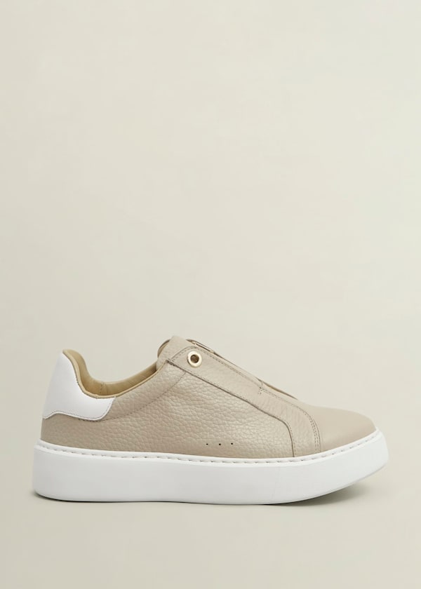 Greta Slip-On Leather Trainers