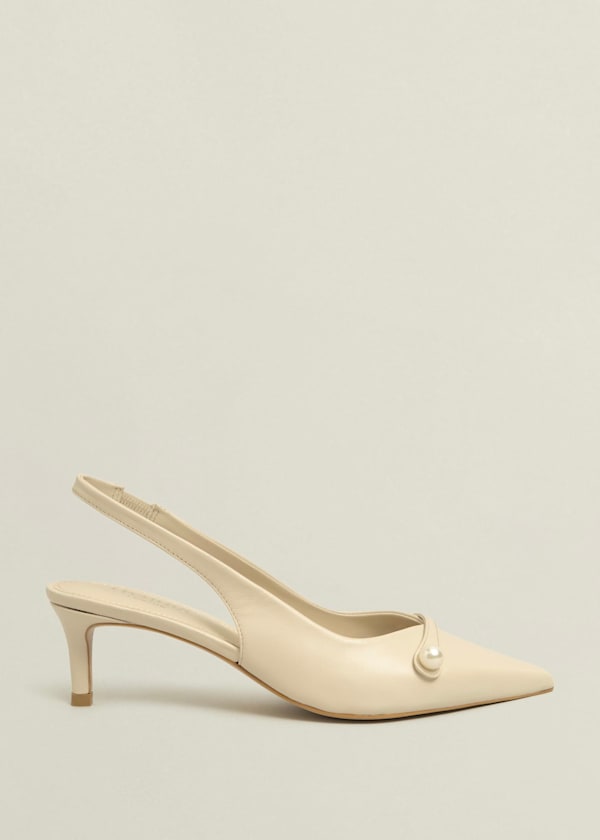 Serena Leather Slingbacks