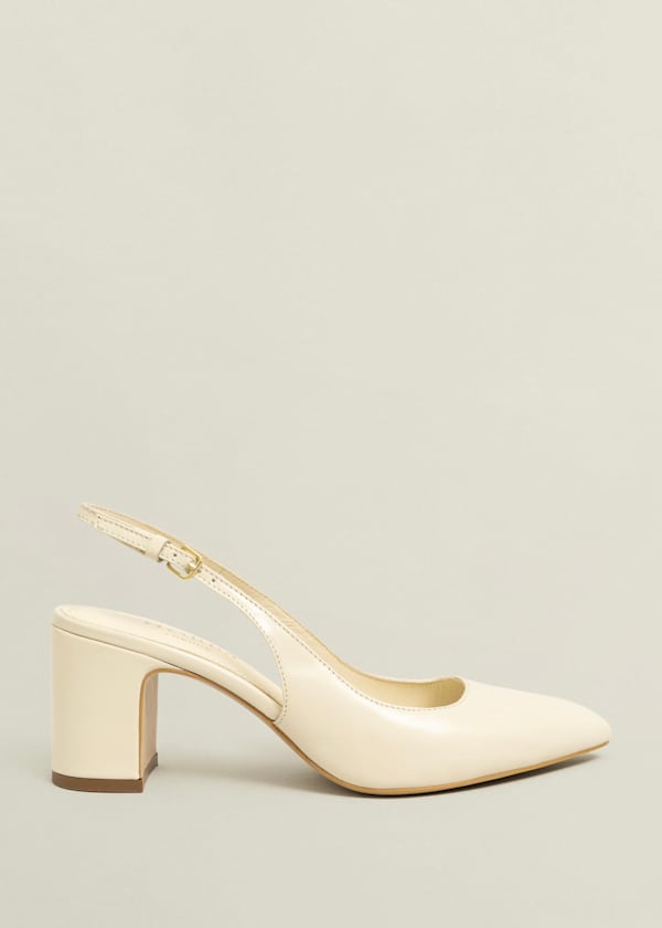 Lily Leather Slingbacks