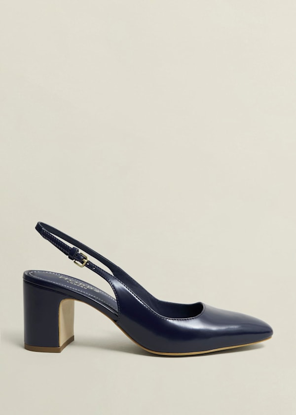 Lily Leather Slingbacks