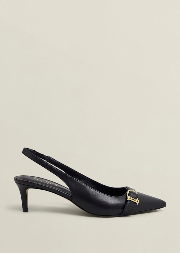 Jude Leather Slingbacks
