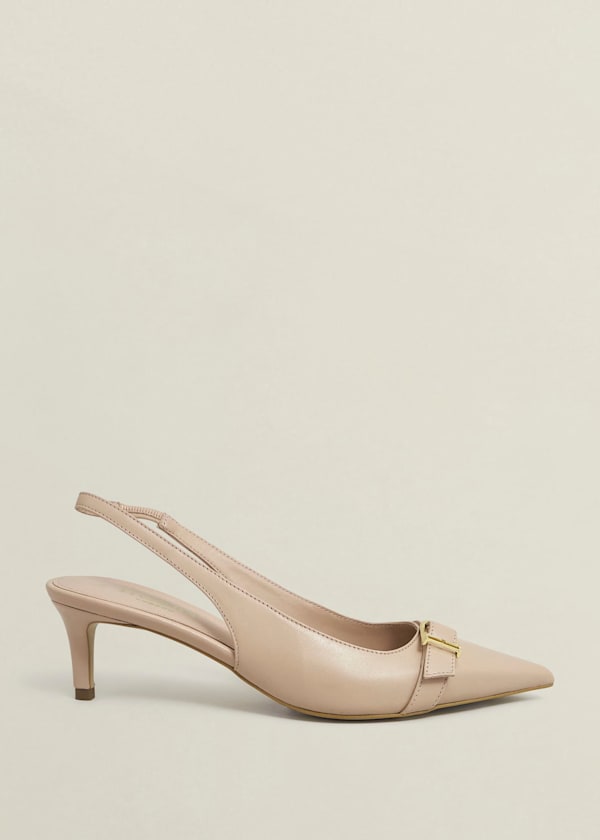 Jude Leather Slingbacks