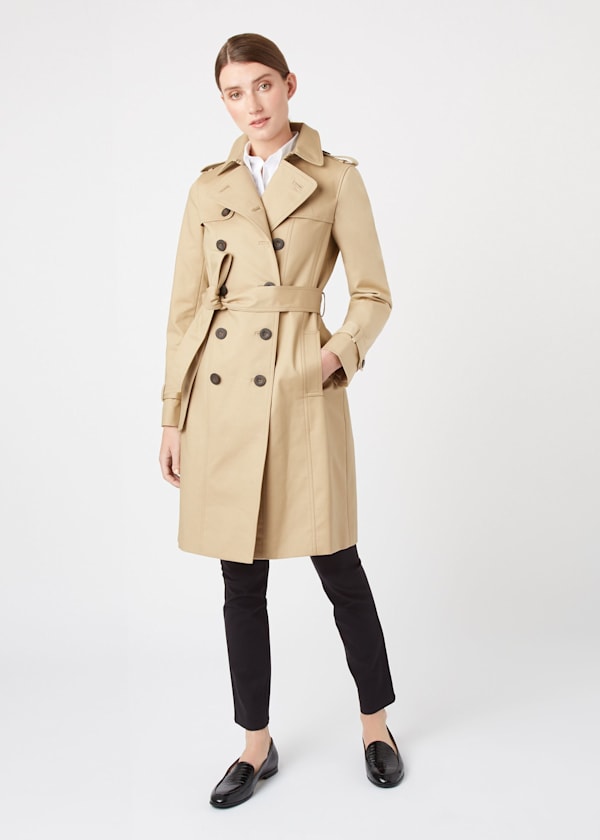 Petite Saskia Water Resistant Trench Coat