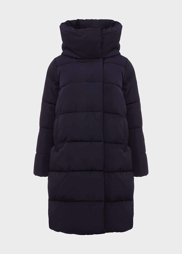 Heather Puffer Jacket With Hood