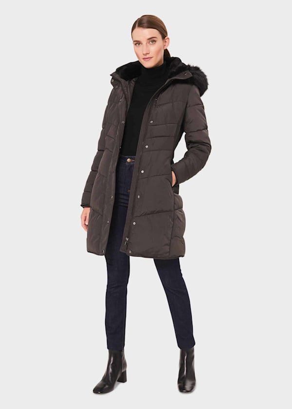 Petite Lettie Puffer Jacket With Hood