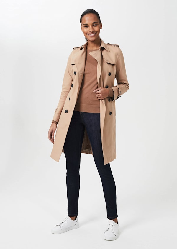 Saskia Water Resistant Trench Coat
