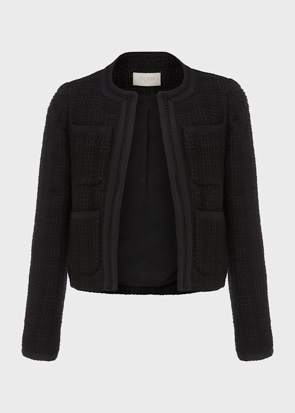 Estella Square Neck Tweed Jacket
