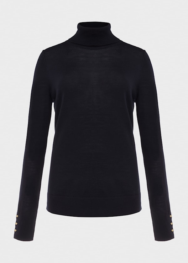 Lara Merino Wool Roll Neck Sweater