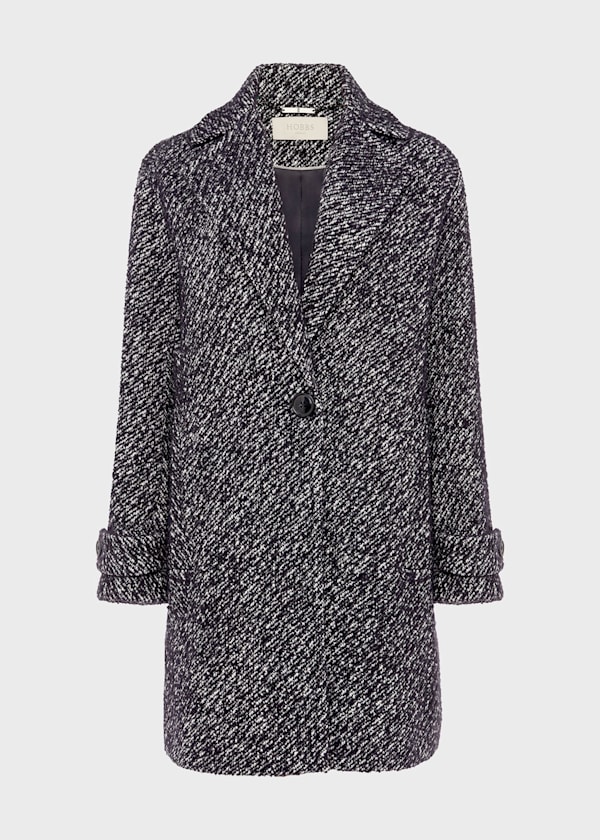 Carmina Herringbone Coat With Wool
