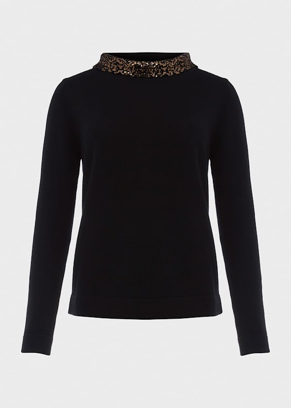 Esther Wool Cashmere Sequin Sweater
