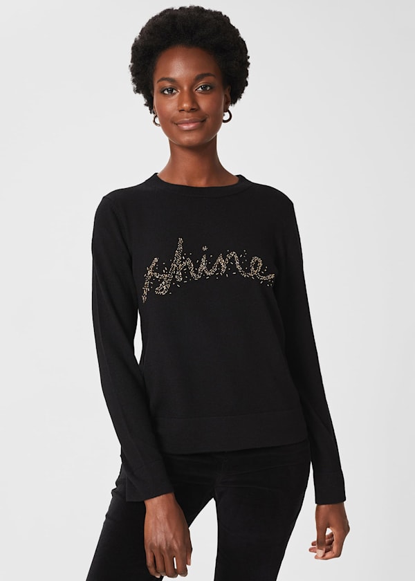 Cianna Shine Sweater With Wool