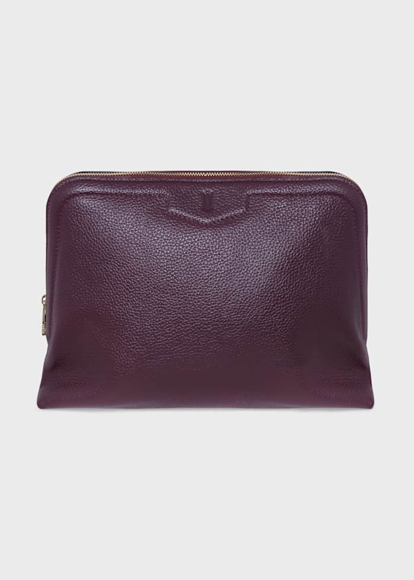 Margot Leather Large Make-Up Bag