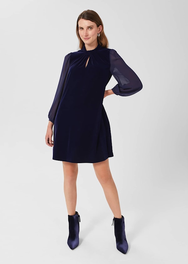 Faye Velvet A Line Dress