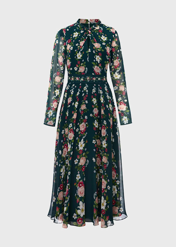 Helena Silk Floral Dress
