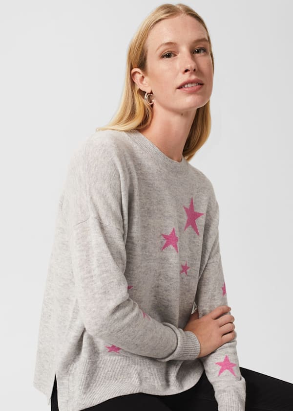 Simona Wool Cashmere Star Sweater