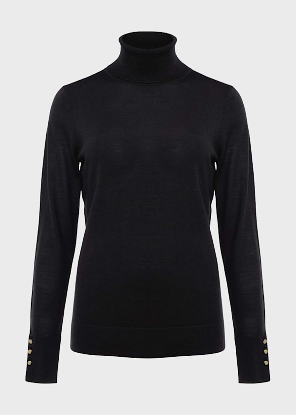 Lara Merino Wool Roll Neck Sweater