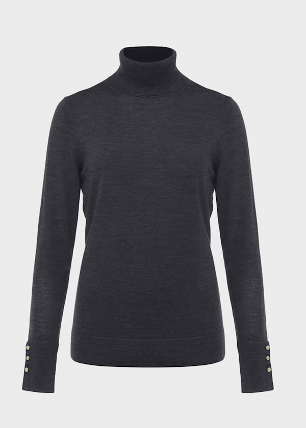 Lara Merino Wool Roll Neck Sweater