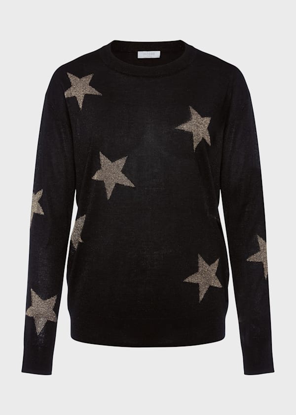 Deborah Lurex Star Sweater