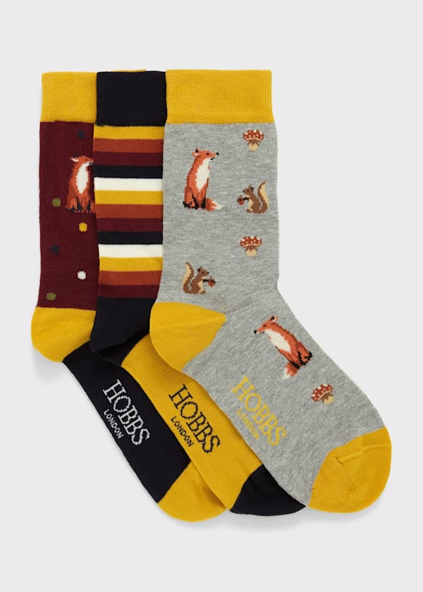 Fall Fox Sock Set