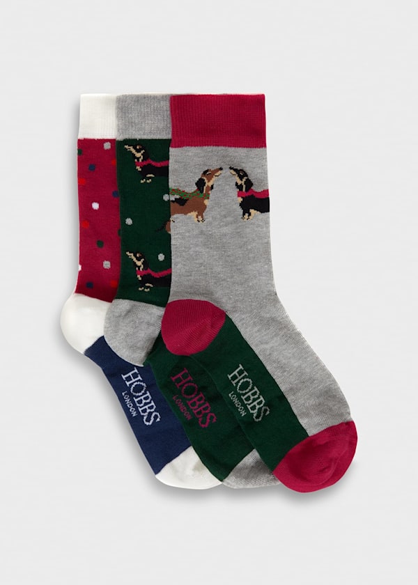 Winter Dachshund Sock Set