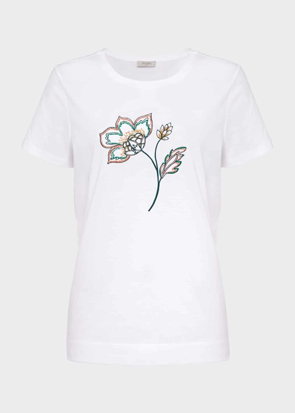 Jamie Cotton Embroidered T-Shirt