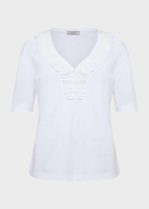 Demi Broderie Top