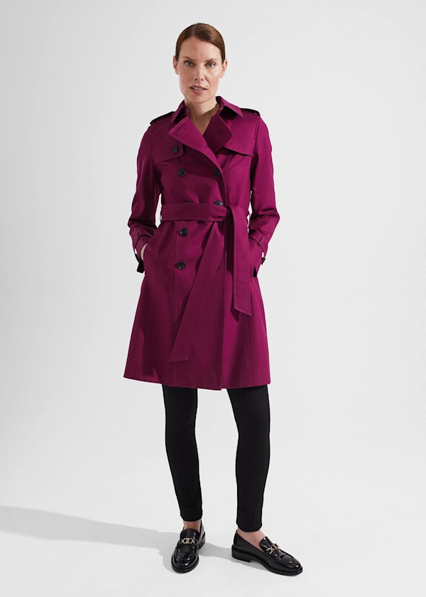 Saskia Shower Resistant Trench Coat