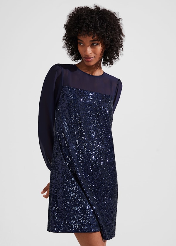 Zariah Sequin A Line Dress