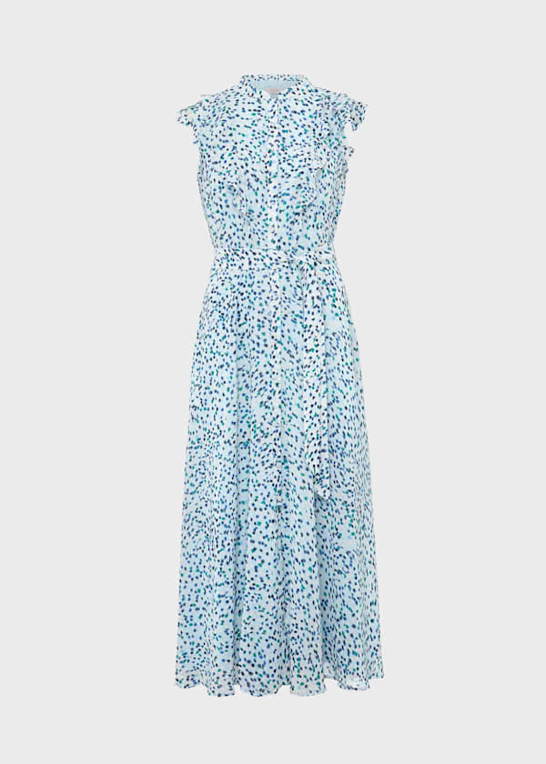 Georgiana Printed Fit And Flare Dress