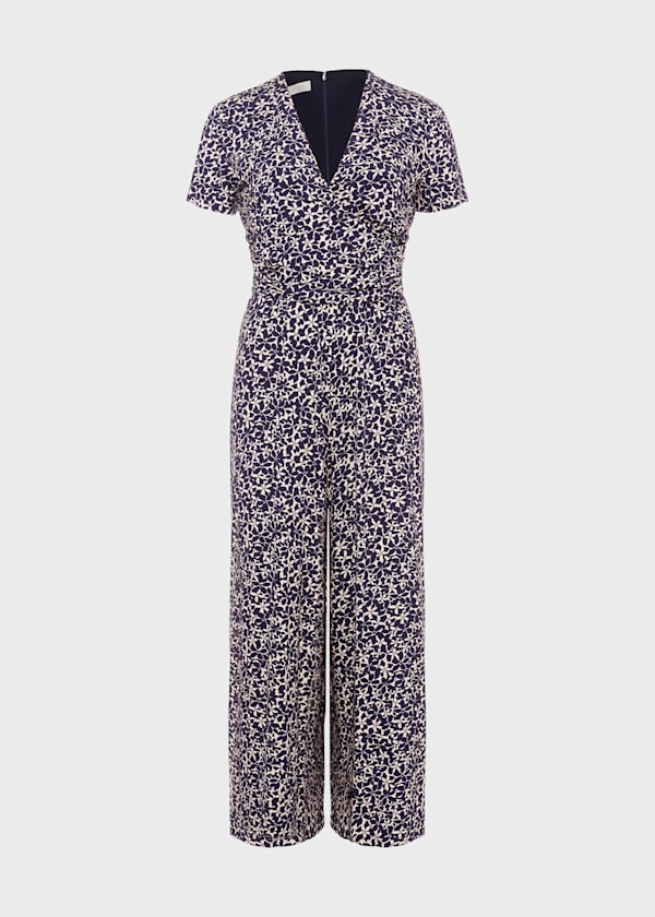 Dina Wrap Floral Jumpsuit