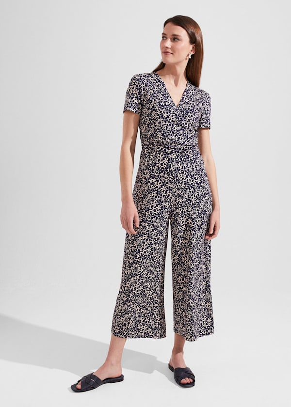 Dina Wrap Floral Jumpsuit