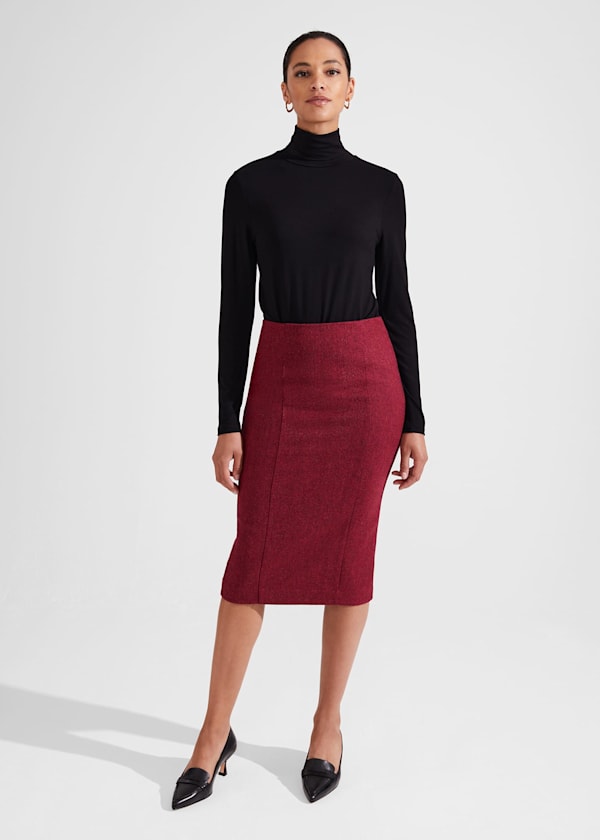 Petite Daniella Wool Skirt