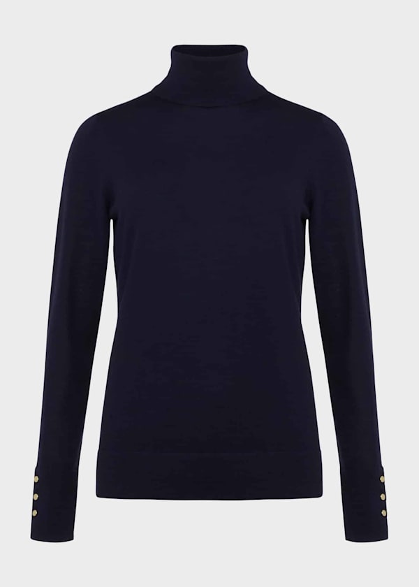 Lara Merino Wool Roll Neck Sweater