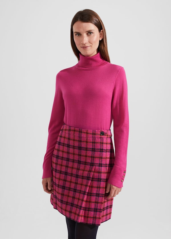 Lara Merino Wool Roll Neck Jumper