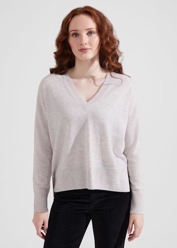 Jessa V Neck Cashmere Jumper