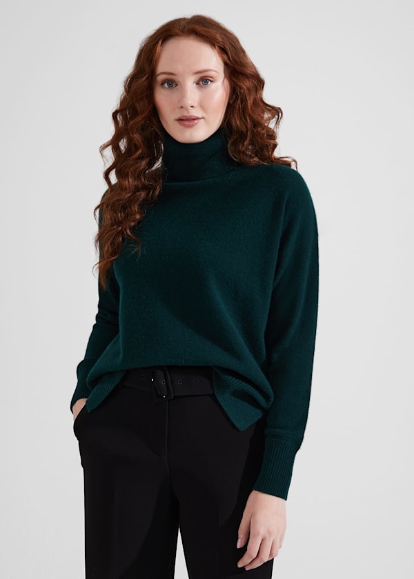 Delora Cashmere Roll Neck Jumper