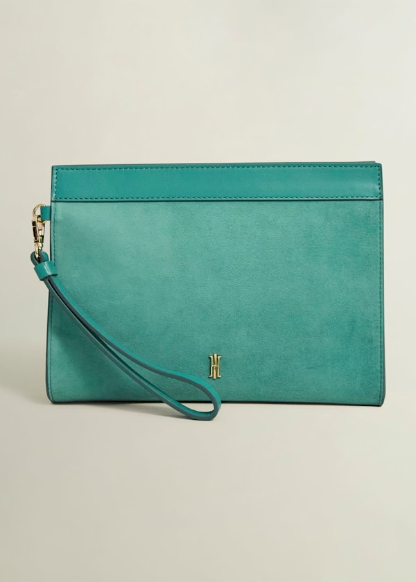 Catherine Suede Wristlet