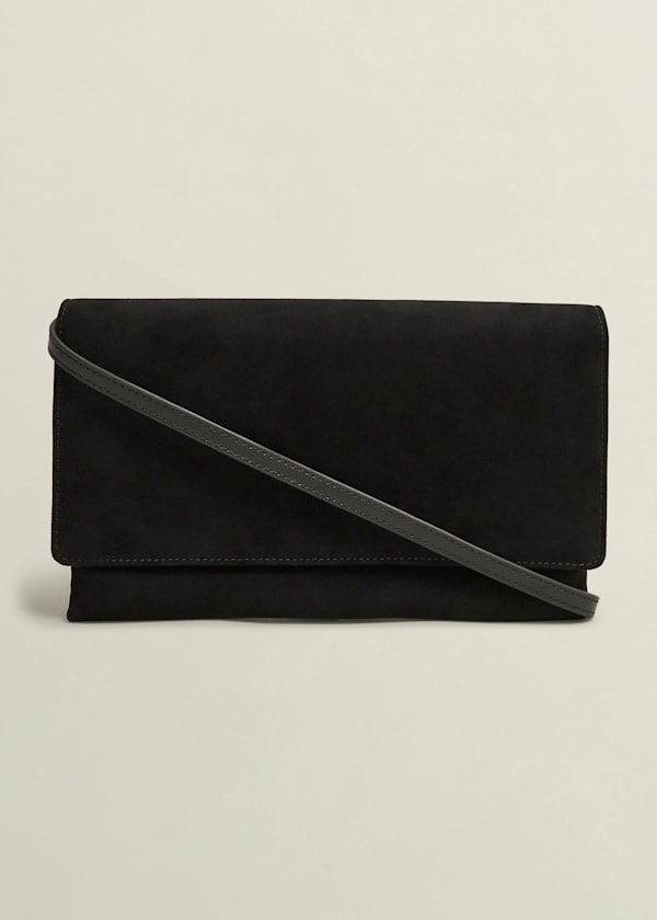 Renata Suede Clutch Bag