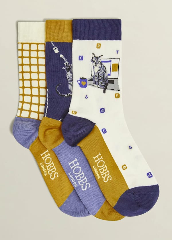 Working From Home Cat Sock Set