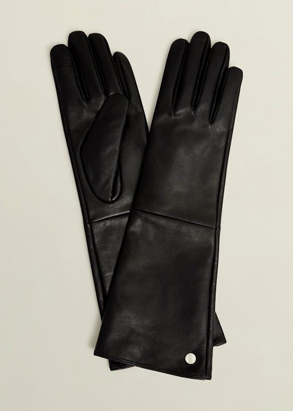 Meghan Leather Long Gloves