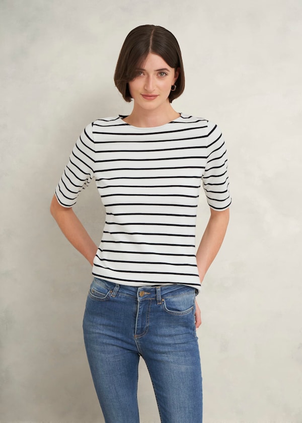 Tina Cotton Button Back Top