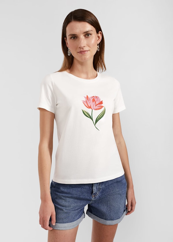 Pixie Cotton Embroidered T-Shirt