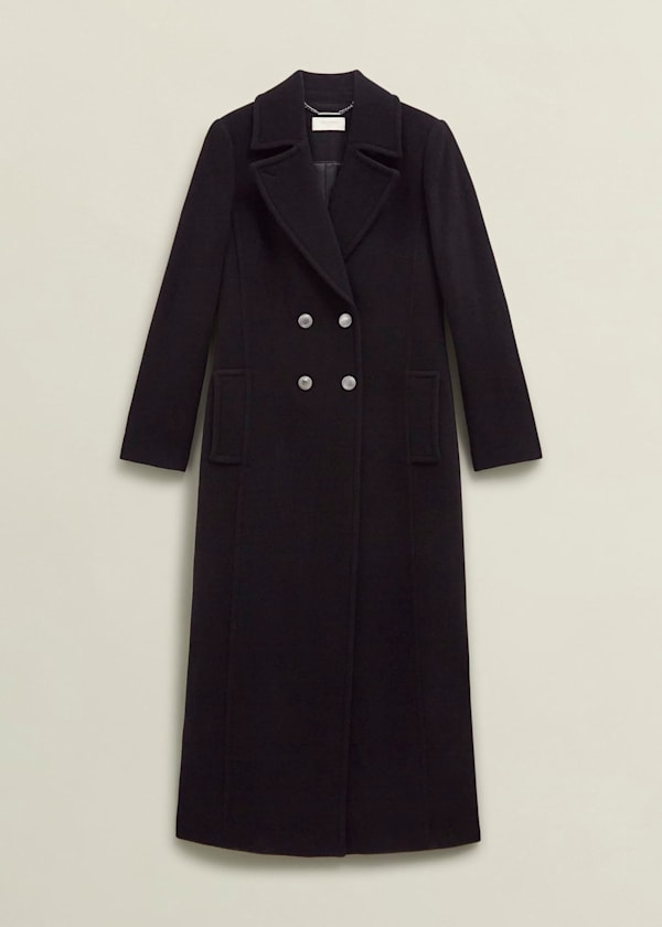 Brittany Wool Blend Maxi Coat